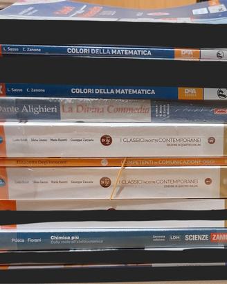 libri per liceo scientifico dalla 1 alla 5