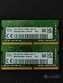 32Gb (2x16Gb) SK Hynix DDR4 Sodimm 3200Mhz