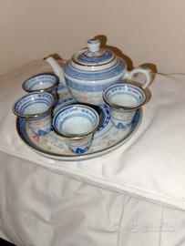 1 set da sakè 2 vasi cinesi