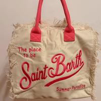 Borsa MC2 Saint Barth bianca e rosa