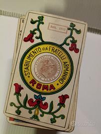 carte tarocch i  piemontesi anni 50 gioco