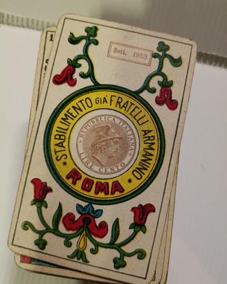 carte tarocch i  piemontesi anni 50 gioco