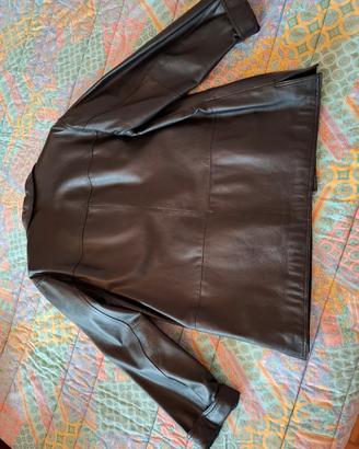Elegante Giacca in Vera Pelle Nera - Boscaro Venez
