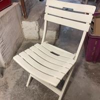 Sedie plastica bianca