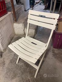 Sedie plastica bianca