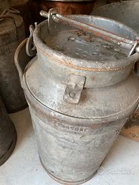 Antichi bidoni del latte