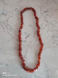 Collana donna vintage ambra baltica 