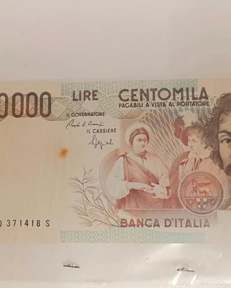 BANCONOTA CARAVAGGIO 100000