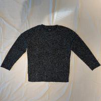 Zara Maglione Uomo M Nero Grigio Melange Oversize