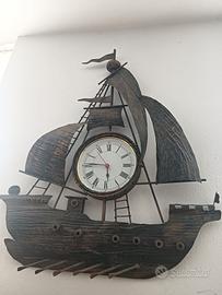 Orologio da parete - nave pirata