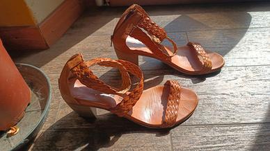 sandali in cuoio donna