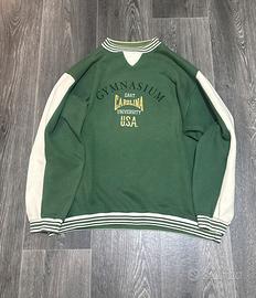 Felpa Gymnasium vintage verde taglia Large