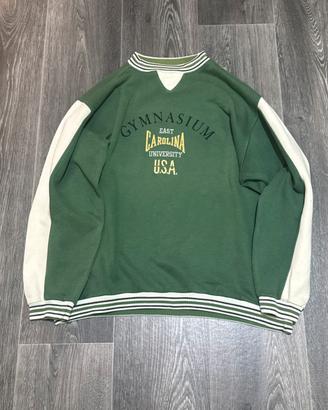 Felpa Gymnasium vintage verde taglia Large