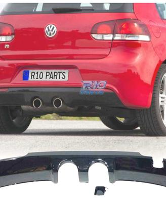 DIFFUSORE VOLKSWAGEN VW GOLF 6 LOOK R20 NERO LUCID