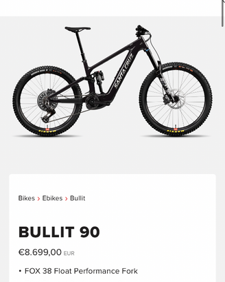 SANTA CRUZ bullit 4 c90 ebike
