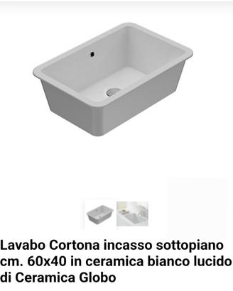 Lavabo Cortona della Globo