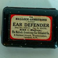 Mallock-Armstrong ear defenders, London, 1915