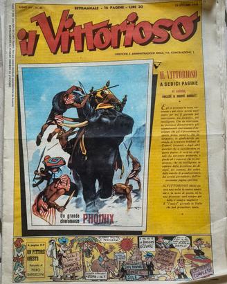 Il Vittorioso settimanale a fumetti anni 50