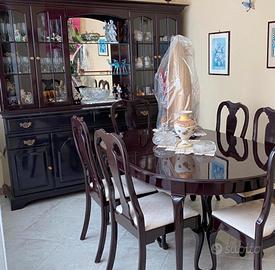 tavolo allungabile sedie e credenza