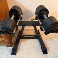 Manubri Regolabili 2-32kg Lacertosus + Rastrellier