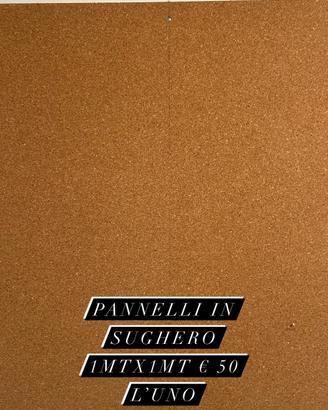 pannello in sughero