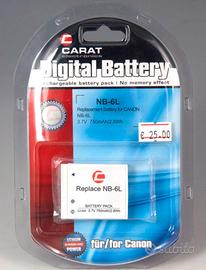 Batteria  NB 6L  per  Canon