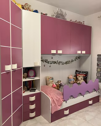 Cameretta completa colore bianco/viola – Palermo