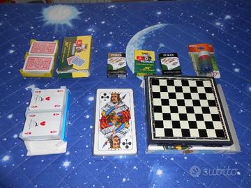 Fiches, Dama Scacchi Backgammon NUOVO carte