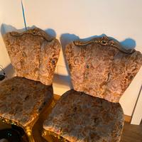 Coppia sedue vintage stile barocco