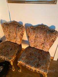 Coppia sedue vintage stile barocco
