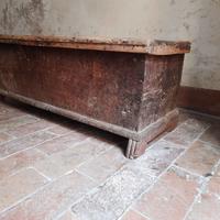 Cassapanca antica legno, metà 1800
