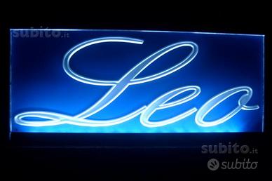 Targa tabella a led camion Leo o altro