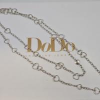 Collana DoDo lunga 1 metro in Argento 925