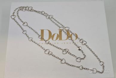 Collana DoDo lunga 1 metro in Argento 925