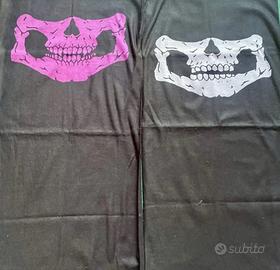 Coppia di scaldacollo Teschio Cranio