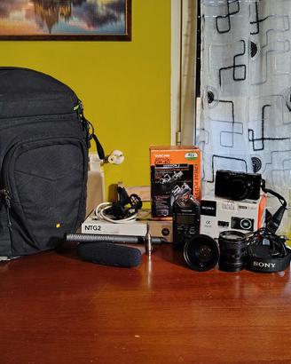 Sony a6000, Rode Ntg2 e Tascam Dr40