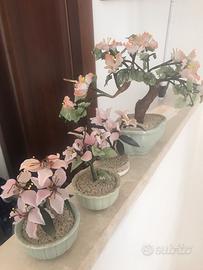 bonsai in ceramica e vetro