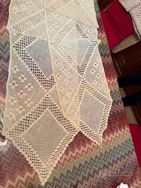 2 Tende all uncinetto fatto a mano