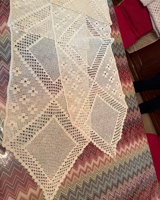 2 Tende all uncinetto fatto a mano