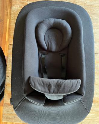 Sdraietta  cybex + adattatori click & fold nero