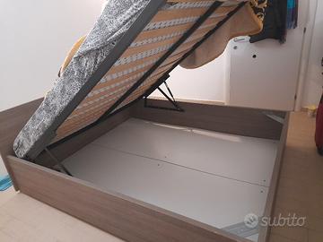 letto matrimoniale contenitore
