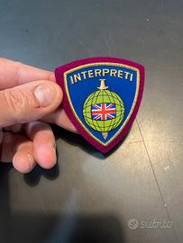 Patch Militare polizia interprete inglese