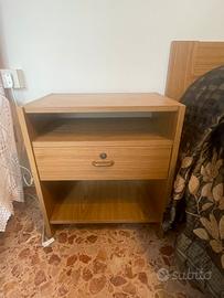 Comodino+cassettiera+armadio legno