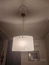 lampadario trasparente pendente
