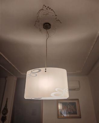 lampadario trasparente pendente