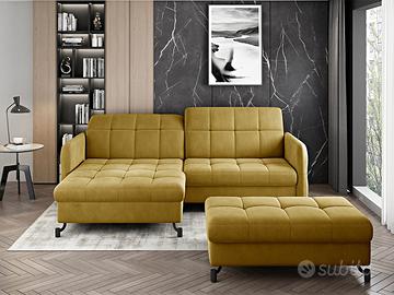 DIVANO LETTO ANGOLARE CON POUF CHAMONIX!