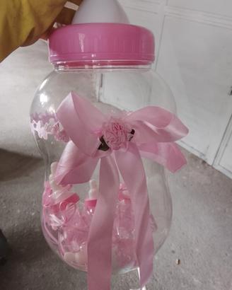 biberon grande con porta biberon x confetti nascit