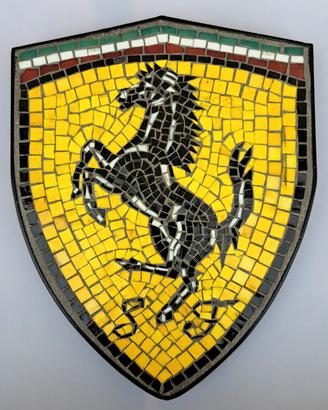 FERRARI stemma a mosaico