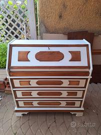 Scrittoio Vintage restaurato a mano stile shabby