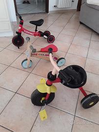 3 bei tricicli bimbi
